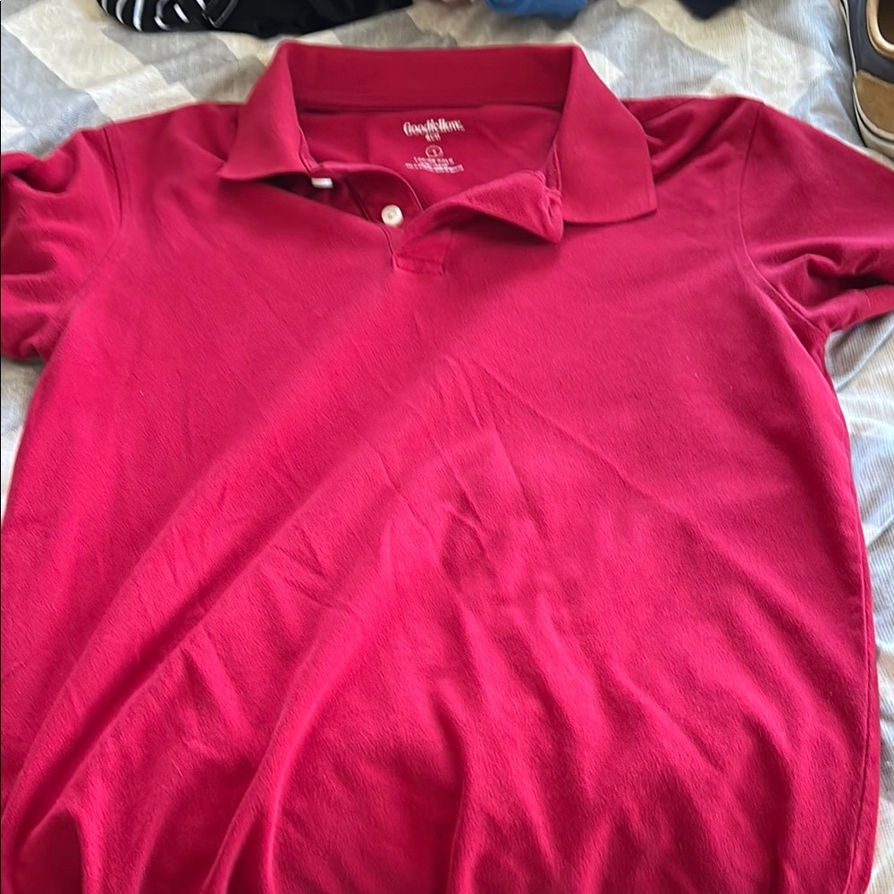 Goodfellow & Co Red Polo Shirt
